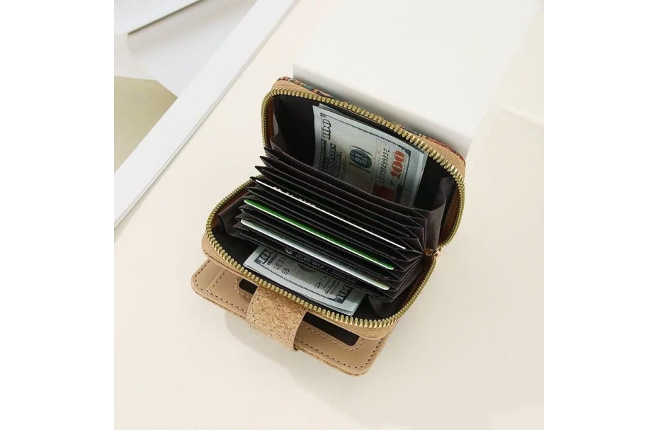 Vodka Wallet Vintage Cork Wallet for Women-Cork Wallets-佛山琳世新材料科技有限公司